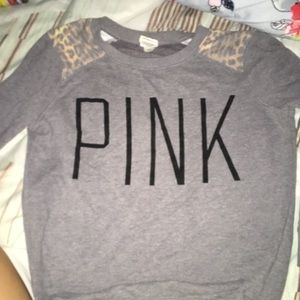 Long sleeve pink sweatshirt